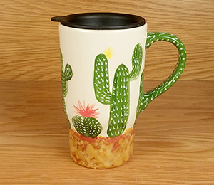 Houston Color Me Mine Cactus Travel Mug