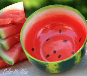 Houston Color Me Mine Watermelon Bowl