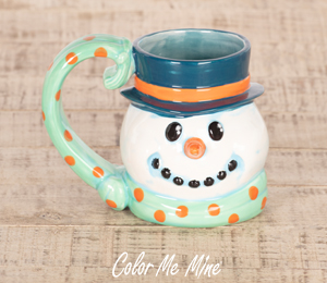 Houston Color Me Mine Snowman Mug