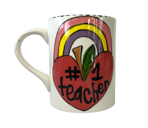 Houston Color Me Mine Rainbow Apple Mug