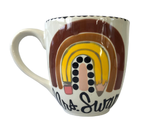 Houston Color Me Mine Neutral Rainbow Mug