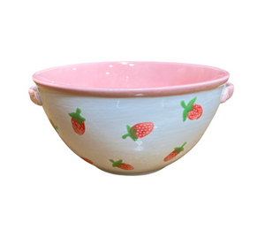 Houston Color Me Mine Strawberry Print Bowl