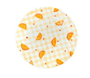 Houston Color Me Mine Oranges Plate