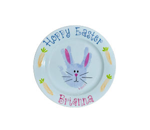 Houston Color Me Mine Easter Bunny Plate