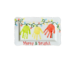 Houston Color Me Mine Merry and Bright Platter