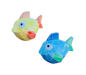 Houston Color Me Mine Faceted Fish