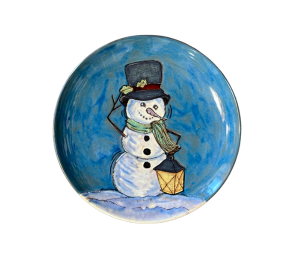 Houston Color Me Mine Rustic Glazed Snowman